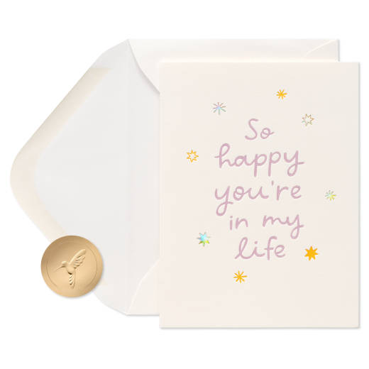 So Happy You're in My Life Blank Greeting Card Image 1