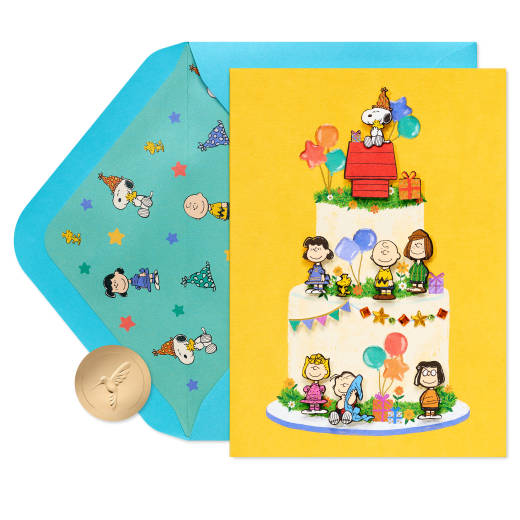 Best Birthday Ever Peanuts Birthday Greeting Card Image 1