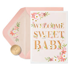 So Happy You're Here Baby Shower Greeting Card