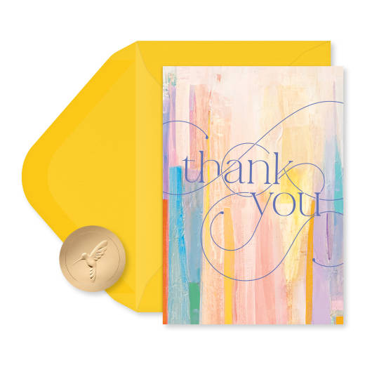 Watercolor 14-Count Blank Thank You Greeting Cards with Envelopes Image 1