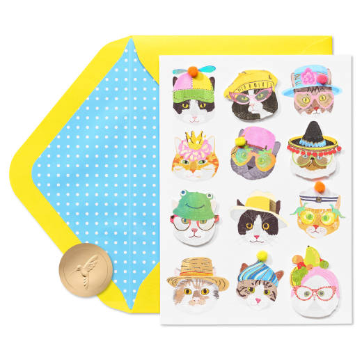 Cats Blank Greeting Card Image 1
