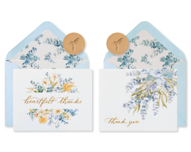 Eucalyptus Leaves Blank Note Cards with Envelopes 20-Count