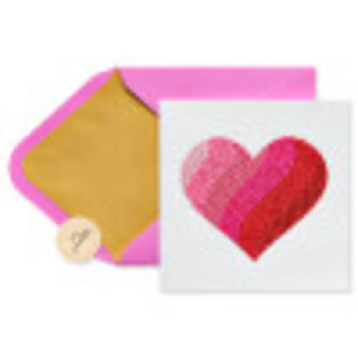 Gemmed Heart Valentine's Day Greeting Card Image 1