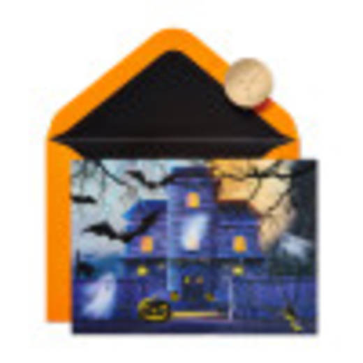 Haunted House Halloween Greeting Card
