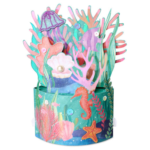 Under the Sea Blank Pop-Up Greeting Card