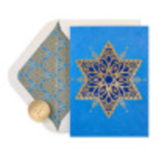 Warmest Hanukkah Wishes Hannukah Boxed Cards, 8-Count