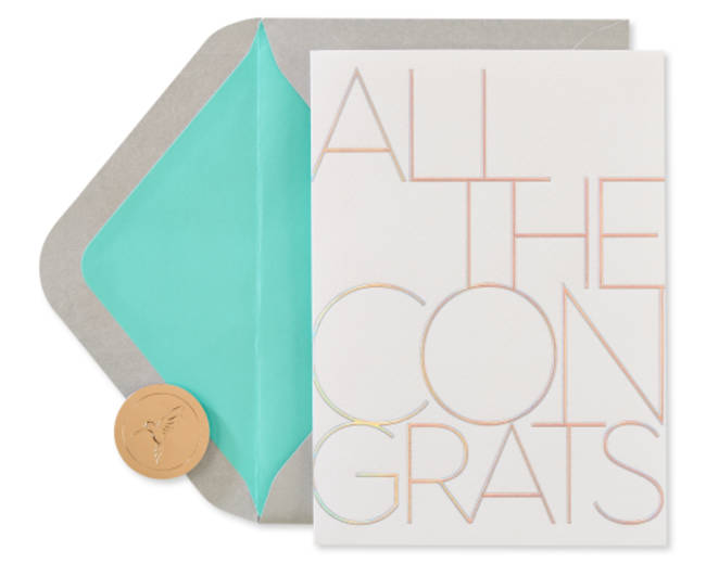 So Happy For You Congratulations Greeting Card