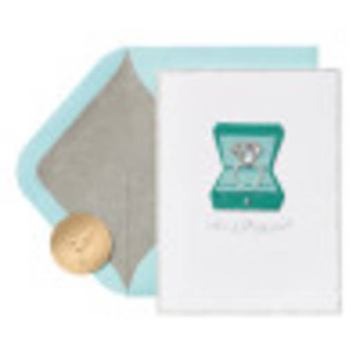 Love & Happiness Blank Wedding Greeting Card