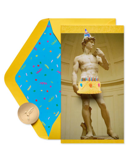 Statue of David Birthday Greeting Card