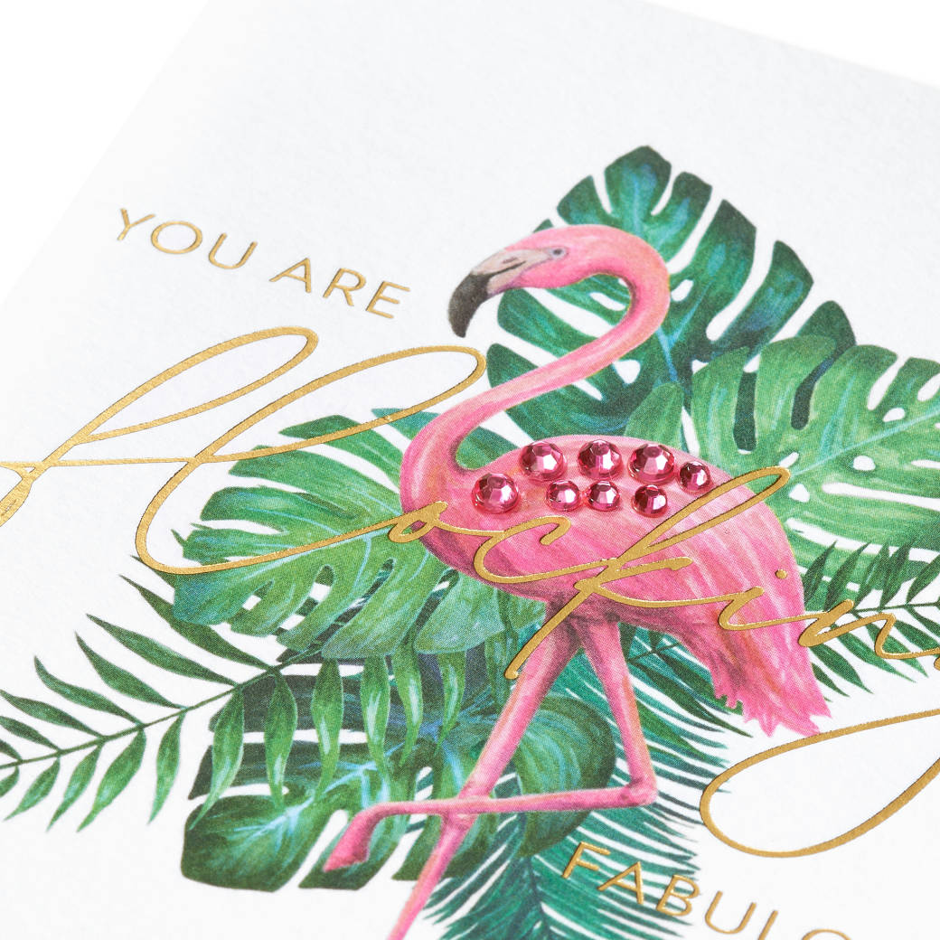 Flocking Fabulous Blank Greeting Card - Designed by Bella Pilar Image 5