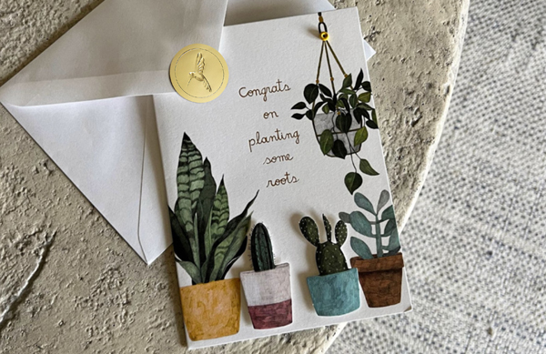 new home papyrus card