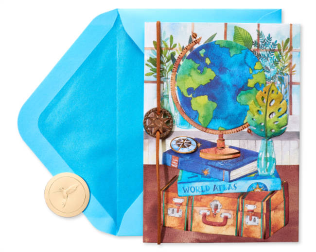 Travel The World Blank Greeting Card