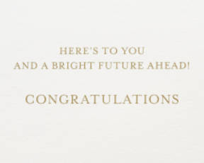 Bright Future Lasercut Grad Cap Graduation Greeting CardImage 6